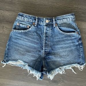 Never worn Zara jean shorts. Size 38 (6).